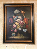 <€€* Framed Art Marchella PIERY Knife Pallet Oil Canvas Painting