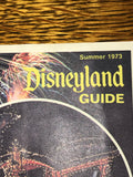 a* Vintage Summer 1973 Disney Disneyland Tour Guide Mickey Mouse INA
