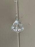 ~€ Crystal Prism Suncatcher Hanging Chandelier Drops Pendant Rear View Mirror