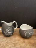 € Vintage Johann Haviland Thomas Germany PAPAGENO Bird in a Cage Tea Pot 14pc Set