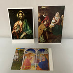 a** Vintage Lot/3 Unused Religious Christmas Holiday Postcards Crafts Scrapbooking