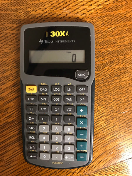 TEXAS INSTRUMENT TI-30Xa Scientific Calculator Battery Powered