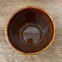 a** Brown Glazed Stoneware 2.75” H x 4” Diameter Bowl Pottery Planter Decor