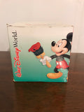 New Vintage MICKEY MOUSE Red Ears Pillar CANDLE WALT DISNEY NIB