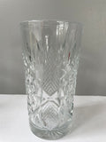 ~€ Vintage Pair/Set of 2 6.25” Heavy Star Cut Crystal Glass 6” Bud Vases Decor