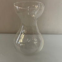 a** Flower VASE Medium Clear Glass 5.75” Decor