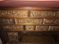 Antique Secretariat DESK 1800’s Handcrafted Hand Carved One of a Kind Mahogoney Writing Desk Cabinet