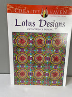 NEW Set/2 Creative Haven Adult Coloring Books Magical Landscapes & Lotus Designs