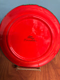 € Vintage Rare German POTTERY Piroschka Gallo Villeroy & Boch Glazed Pottery Green Red Set/7 Cup Mugs & Saucers 1972 Retired