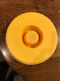 a* Vintage MCM Coca Cola Divided Chip Snack Dip Serving Bowl with Lids Yellow Packerware