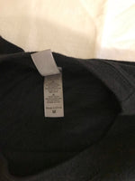 *Vintage Womens Medium KANSAS University JAYHAWKS Black Tshirt Fitted Short Sleeve