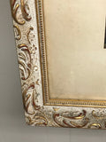 <€€ Vintage Framed Mother with Cherub Angels Professionally Antiqued Gold Framed