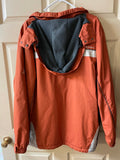 Mens XLarge ZEROXPOSUR Orange/Gray Winter Ski Full Zip Jacket Coat w/ Detachable Hood