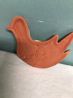 a** Vintage GAE Redware Pottery Ornament Dove Bird