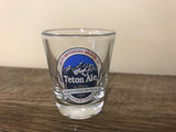 *Pair Set/2 Shot Glasses Wyoming Jackson Hole Teton Ale