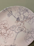 Vintage Independent Studies MELAMINE Ware 11" Dinner Plate Pink Floral