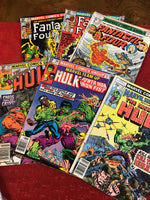 a* Vintage MARVEL Comics Hulk Fantastic Four Comic Books Lot of 6 1977-1981 Retired
