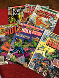 a* Vintage MARVEL Comics Hulk Fantastic Four Comic Books Lot of 6 1977-1981 Retired