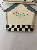*Painted “WELCOME” Hanging Wood Block Sign Plaque