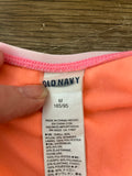 <€€ Womens Juniors OLD NAVY Medium Pink Stripe One Piece Swimsuit