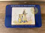 a** Vintage TANGUY Galettes De Fouesnant Cookie Biscuit Crackers France Decorative Tin
