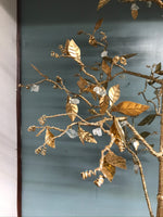 a* New Manzanita Wishing Tree Gold Glitter Foil Jeweled 48” Faux Tree in Pot