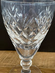 Crystal Cut Clear Glass Cordials Wine Goblet Barware Glasses Set of 8 4.5” H
