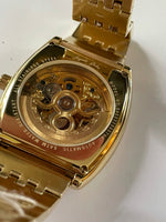 <€€ New Mens AUGUSTE GALAN WATCH Collectible Limited Edition Gold Square Face NIB