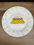 a** Set/4 7.5" Plates by WCL Purses Handbags Fashion Woman Girl for Salad Dessert Appetizers