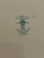 Vintage Crown Staffordshire Fine Bone China England 6 Boxed Sets of 3pc Heirloom Treasures