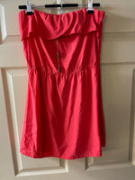 Womens Juniors Small SPEED CONTROL New York Red Strapless Casual Dress