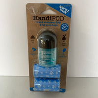 € New HandiPod Pet Poop Bag Dispenser w/ 60 Bags & 2 Sanitizers Blue