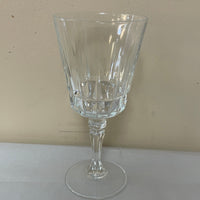 a** Vintage LADY VICTORIA Crystal Stemware Chantelle Set/4 Wine Glasses 8.5” oz France