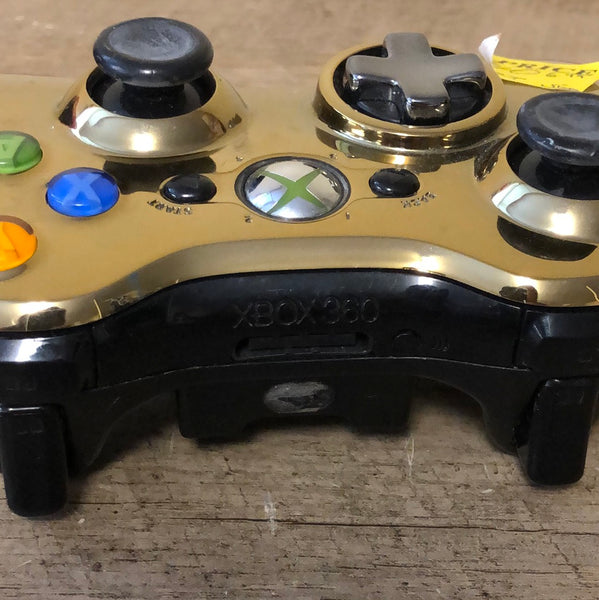 gold chrome xbox 360 controller