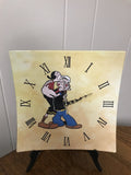 NEW Popeye Square Canvas Wall Display Clock Variety of Designs