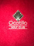 a* OCOTILLO Golf Club Red Tri-Fold Golf Towel Chandler AZ