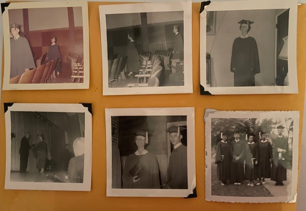 € Lot of 17 Vintage Black & White Photographs of High School Graduation Band & Theatre 1955-60