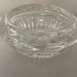 a**  Crystal Diamond Cut Votive Candle Holder Bud Vase Trinket Bowl Round