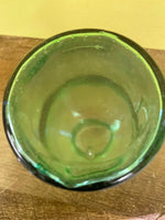 ~€ Vintage Green 1/2 kg Pharmacy Apothecary Glass Medicine Bottle Jar 6.5” H