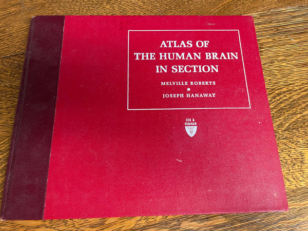 €* Vintage 1970 Atlas of the Human Brain Hardcover Melville Roberts Joseph Hanaway