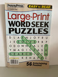 NEW Large Print WORD SEEKS PUZZLE Magazine November 2022 PennyPress Easy to Read