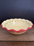 <€€ Pfaltzgraff NAPOLI Hand Painted Stoneware 1-8.5” Salad Pasta Serving Bowls Round