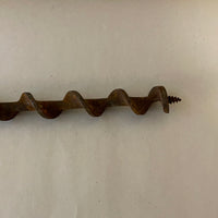 €<a* Vintage Tools 18” Long No. 12 7/8” Hand Drill Auger Bit Brace