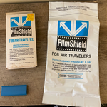 a* NEW Vintage 1973 SIMA FilmShield Air Travelers Film Protector Laminated Pouch