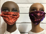 CoviCover Oil Slick “Brick Pearl” Pleated Face Cover Mask