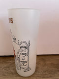 a** Vintage ANTIQUE AUTOS 1913 Hudson Frosted Highball Ice Tea Glass Tumbler Barware