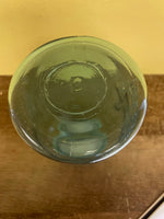 ~€ Vintage Ball PERFECT MASON Blue Mason Jar w/ ZINC Lid Stamped "P” Rare
