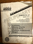 € 1996 GM Chevy Lumina Monte Carlo Grand Prix Cutlass Regal Service Manual Book 2 of 2