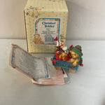 <€€ Vintage 1997 Cherished Teddies CINDY "This Train Is Bound for Holiday Surprises” 219177 Girl Toys