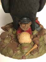 Vintage Set/4 Tom Clark Tim Wolf Golf Gnomes Dwarfs Chocolate Eagle Titleist Chip Hogan Par Retired Signed 1984-1992